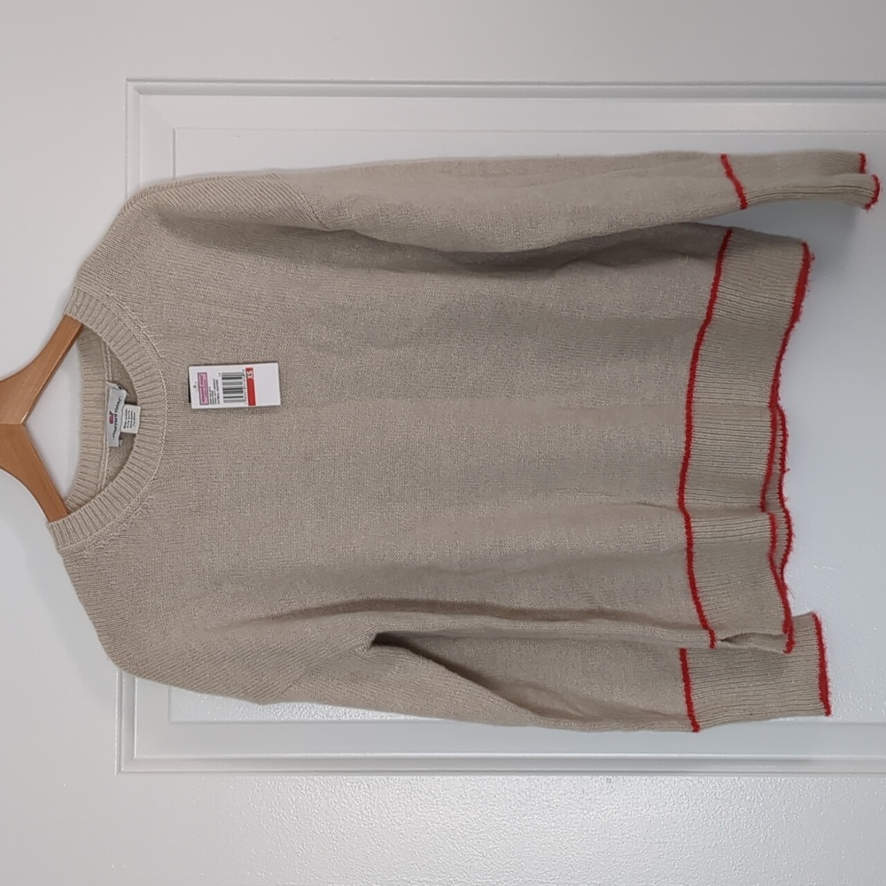 Vineyard Vines Tipped Lofty Crewneck Sweater NWT Sz. S